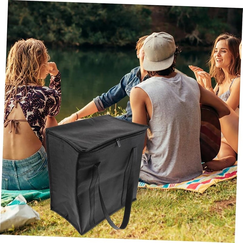 Large Insulated Cooler Bag For Food Storage Picnics Lunches High Thermal Grocery Shopping - Image 5